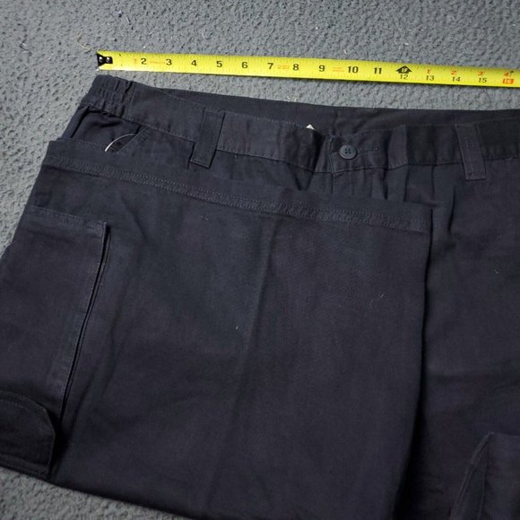 Boulder Creek Trading Co. Cargo Chino Shorts Mens 42 Big & Tall Size Black - Picture 3 of 8